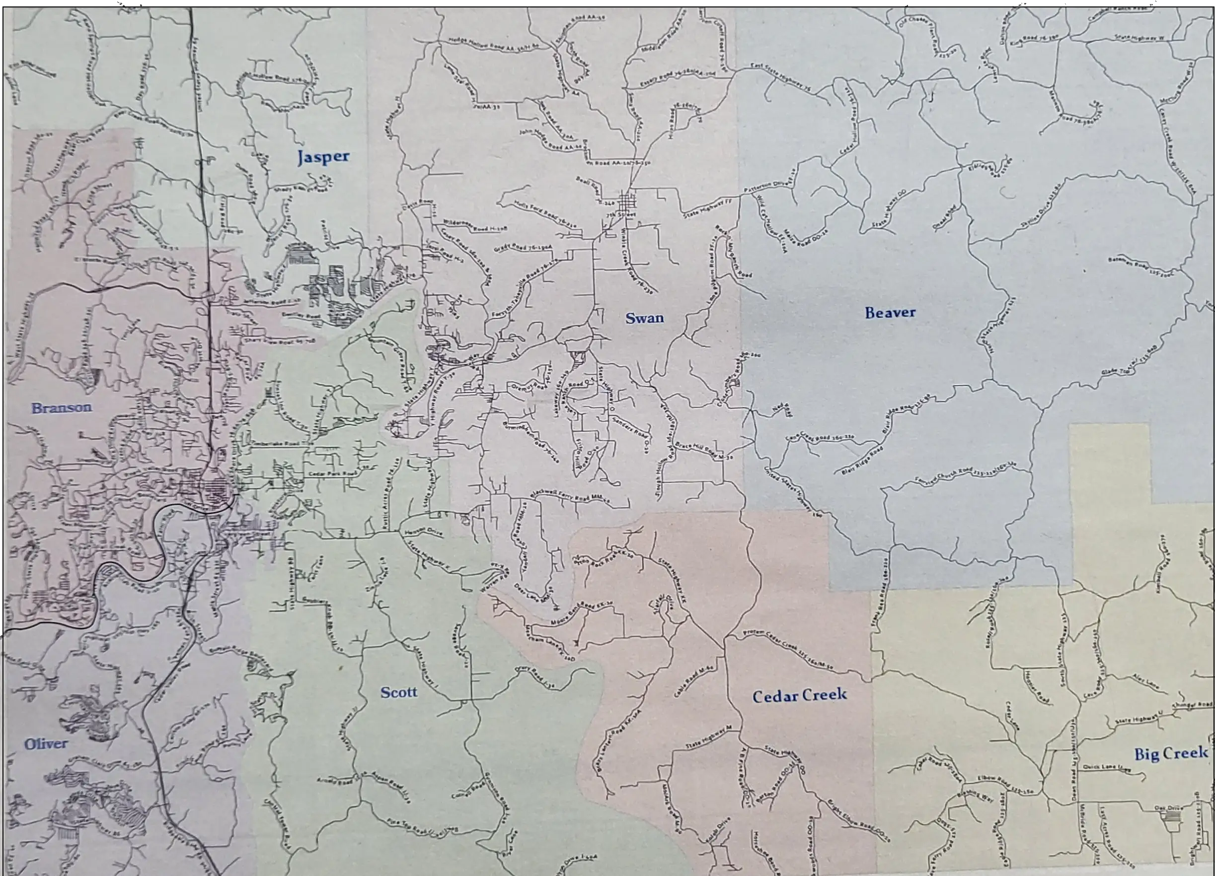 Taney Township Map
